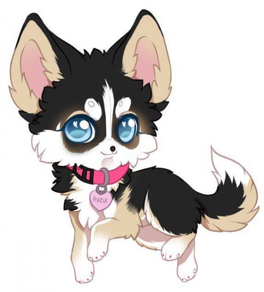 Милые собаки аниме