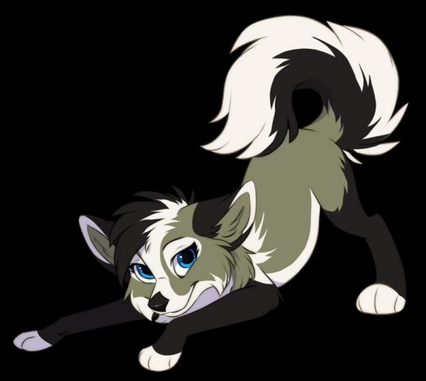 Аниме волки щенки