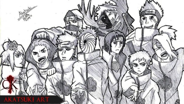 Акацуки для срисовки