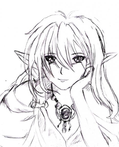 Аниме эльфы для срисовки