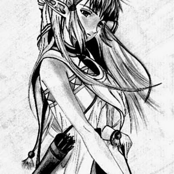 Рисовать аниме эльфа