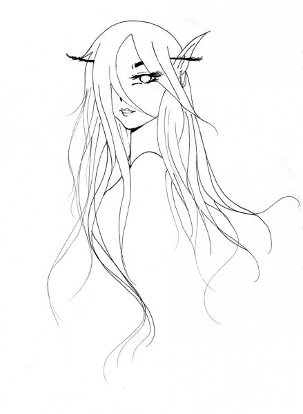 Эльфийки для рисования