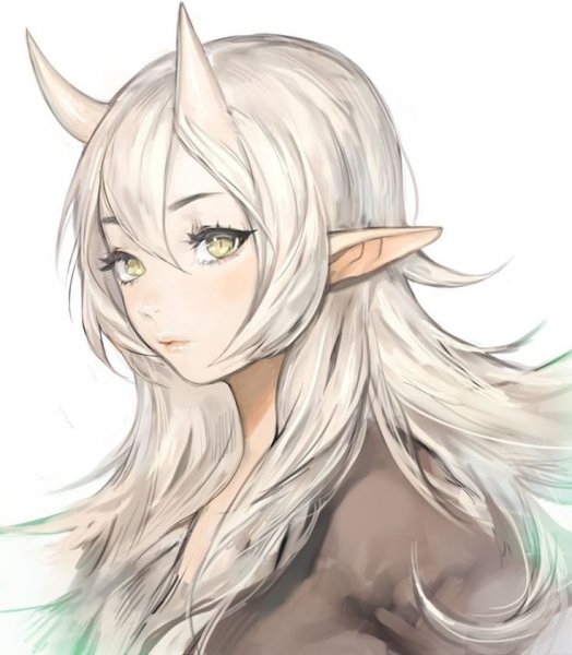 Аниме фэнтези карандашом