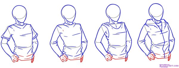 Туториал по рисованию худи