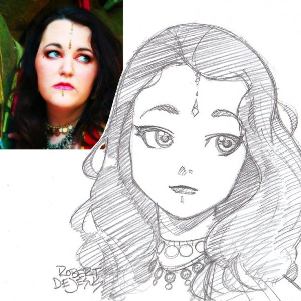 Портреты людей в стиле аниме