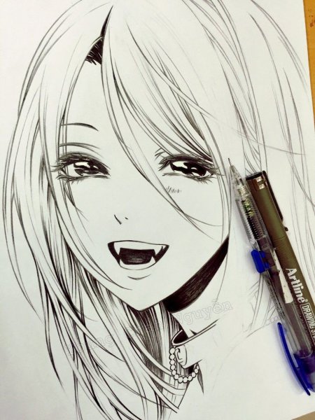 Аниме вампиры для срисовки