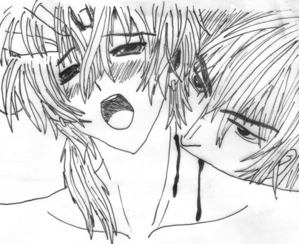 Рисовать аниме вампира