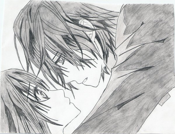 Аниме рисунки карандашом любовь