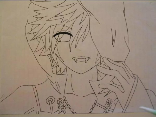 Рисунки аниме карандашом для срисовки мальчики