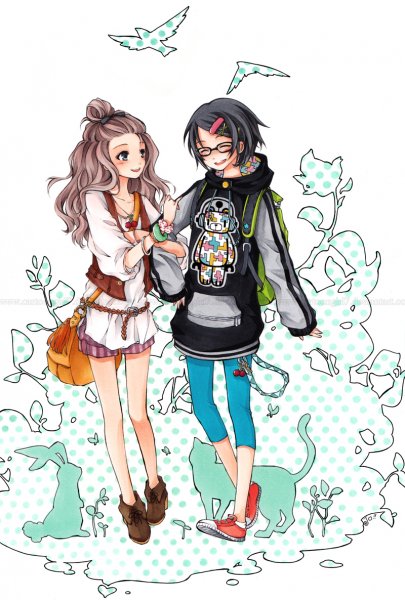 Подружки в стиле арт