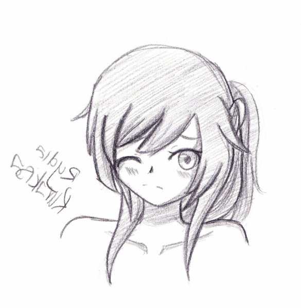 Рисунки для срисовки аниме легко