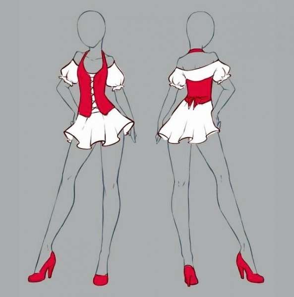 Одежда для рисования девуш