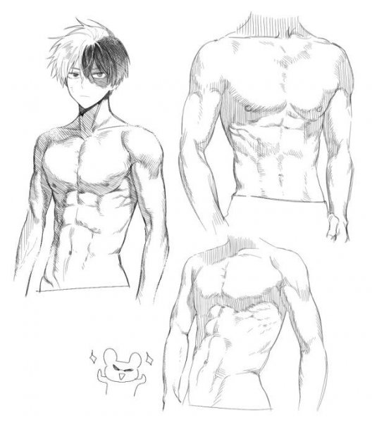 Аниме тело парня