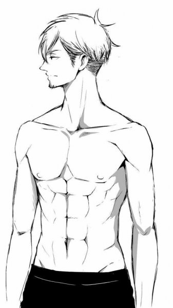 Тело мужчины для рисования