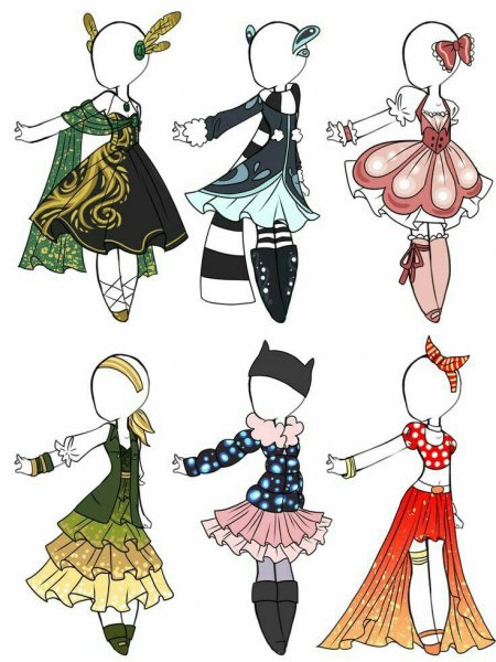 Наряды для рисования