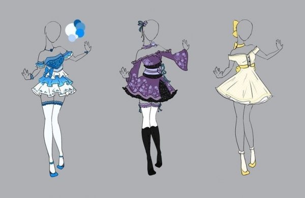 Аниме Наряды для девушек