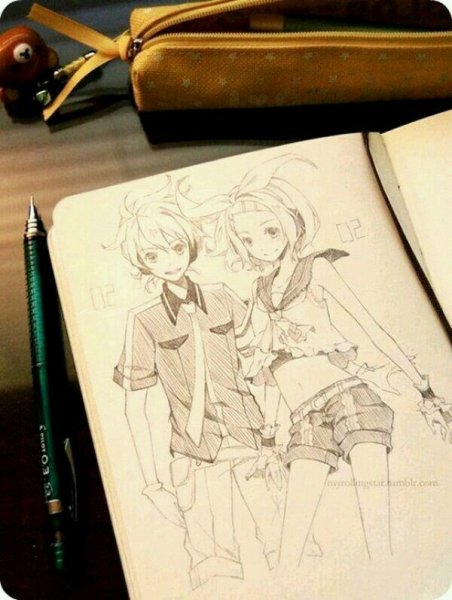 Идеи для скетчбука аниме