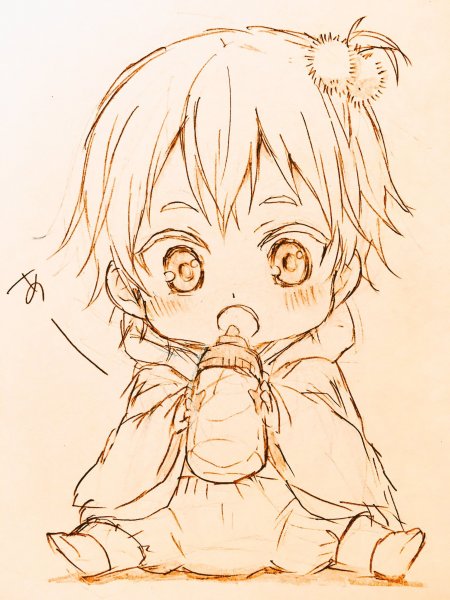 Аниме дети скетч