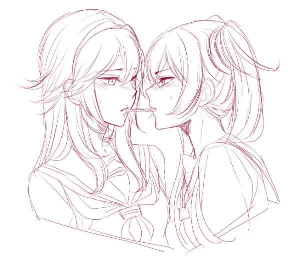 Раскраски аниме подружки