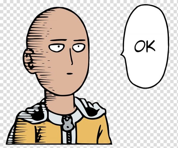 One Punch man лицо Сайтамы