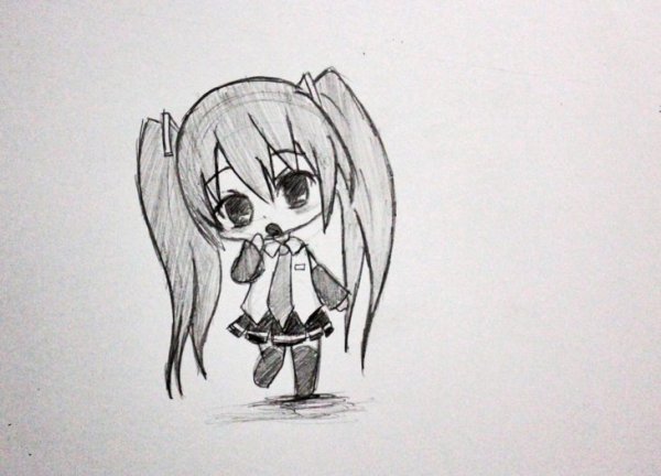 Маленькие рисунки для срисовки аниме