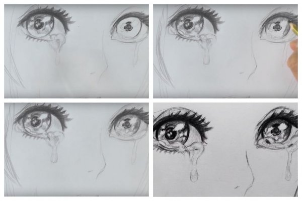Аниме глаза плачут