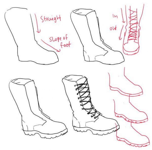 Ботинки для рисования