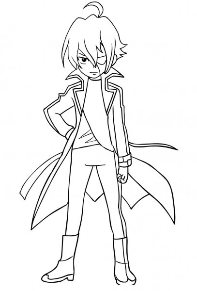 Шун Казами раскраска