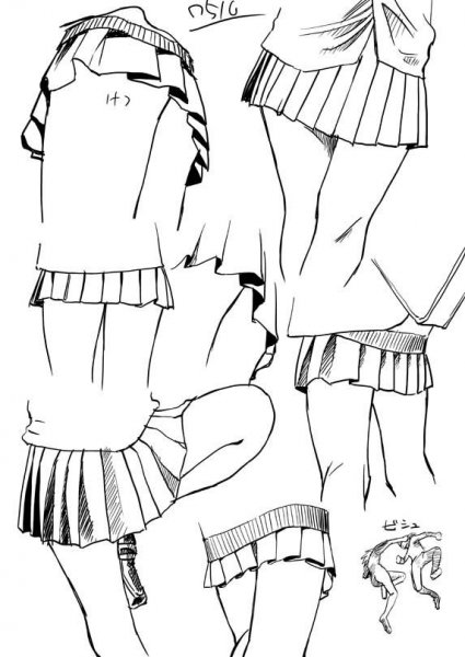 Девушки в юбках референсы