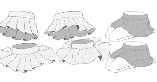 Аниме юбка туториал