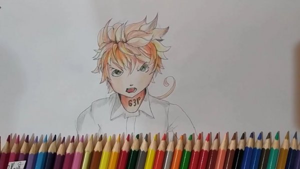 Рисунок аниме Эмма