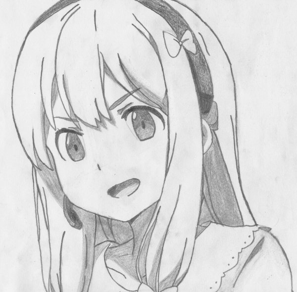 Срисовать рисунки карандашом аниме