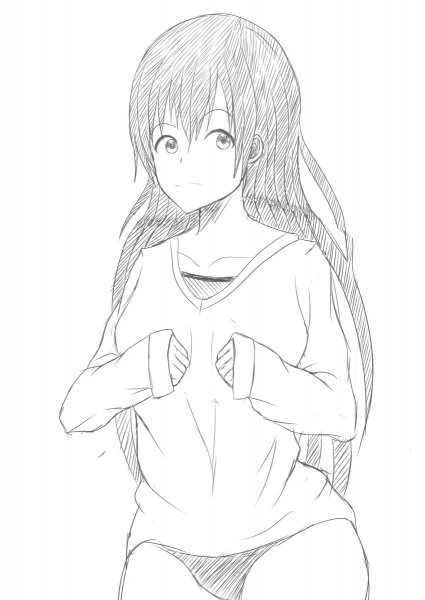 Сёко Нисимия чёрно белая