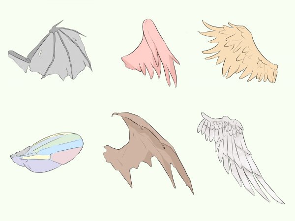 Сложенные Крылья аниме