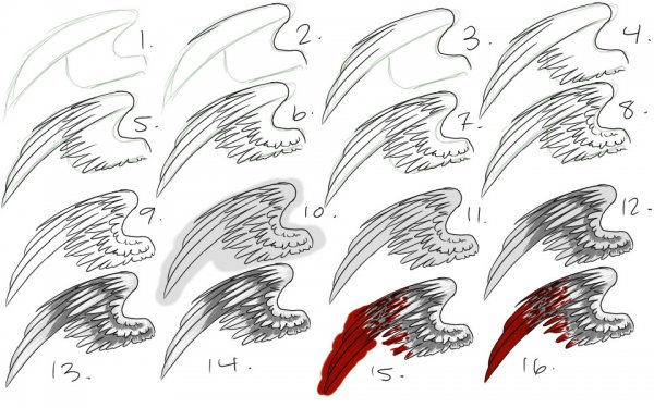 Туториал по рисованию крыльев