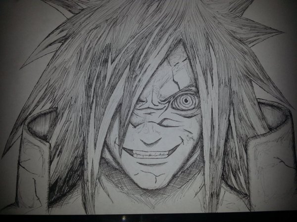 Учиха Мадара для с рисовки