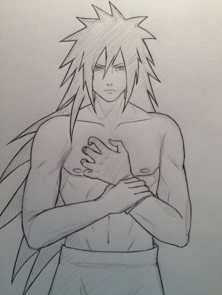 Аниме Мадара Учиха срисовка