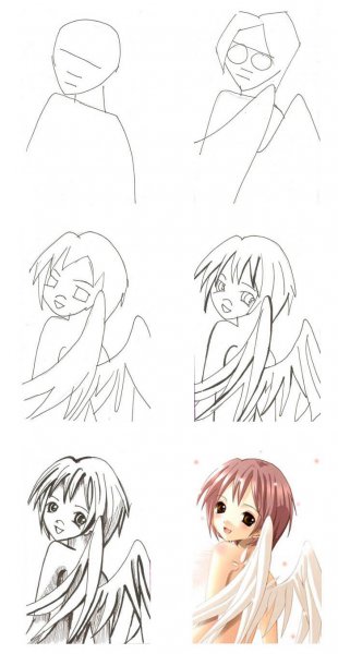 Аниме карандашом для начинающих