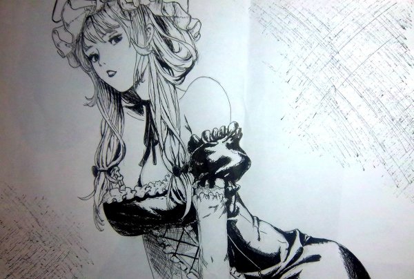 Рисование линерами аниме