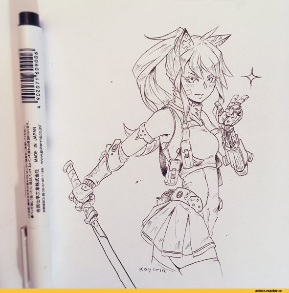 Аниме Наброски в скетчбуке