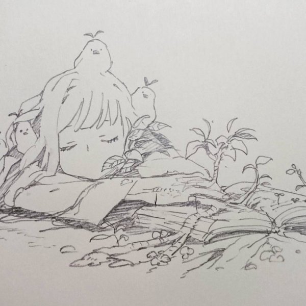 Спокойствие рисунок карандашом