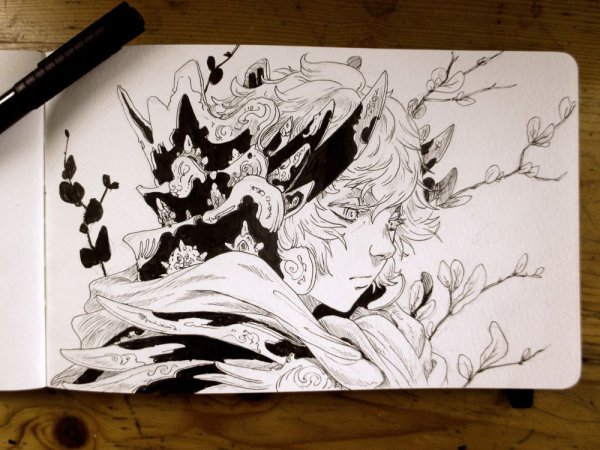 Аниме тушью