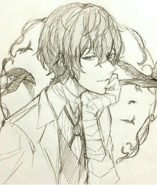 Бродячие псы рисовать Дазай