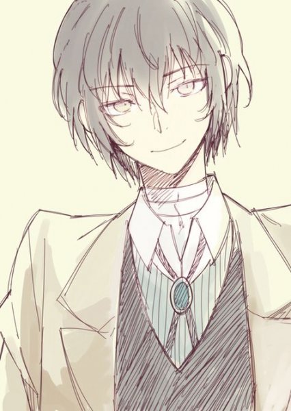 Дадзай Осаму для срисовки