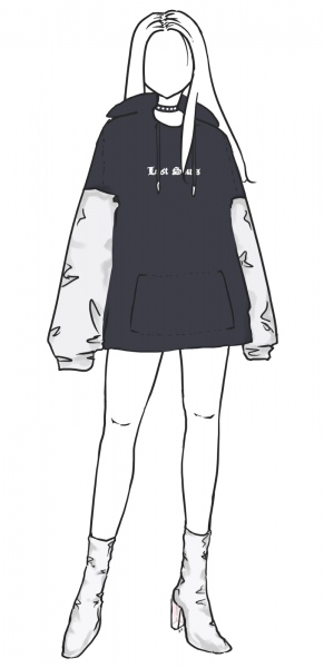 Одежда аниме для рисования толстовки