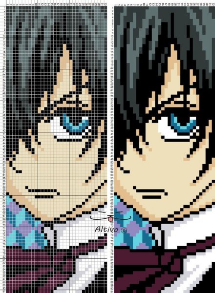 Аниме по клеточкам