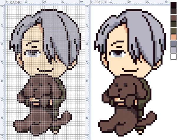 Баскетбол Куроко вышивка крестом схемы