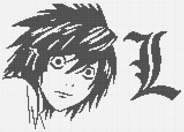 Вышивка крестом аниме