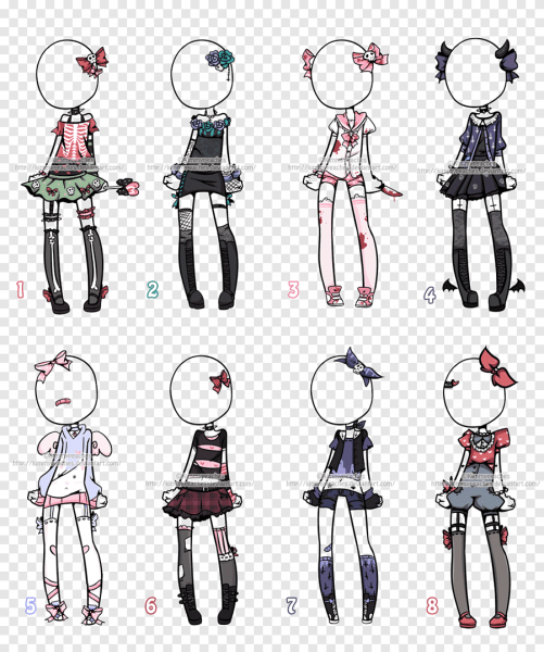 Одежда для рисования Чиби