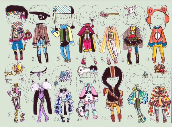 Идеи для одежды персонажа